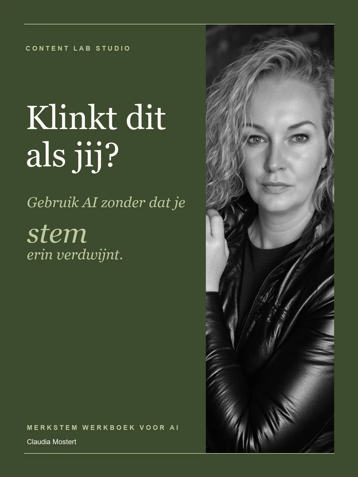 Cover van het merkstem werkboek Klinkt dit als jij?